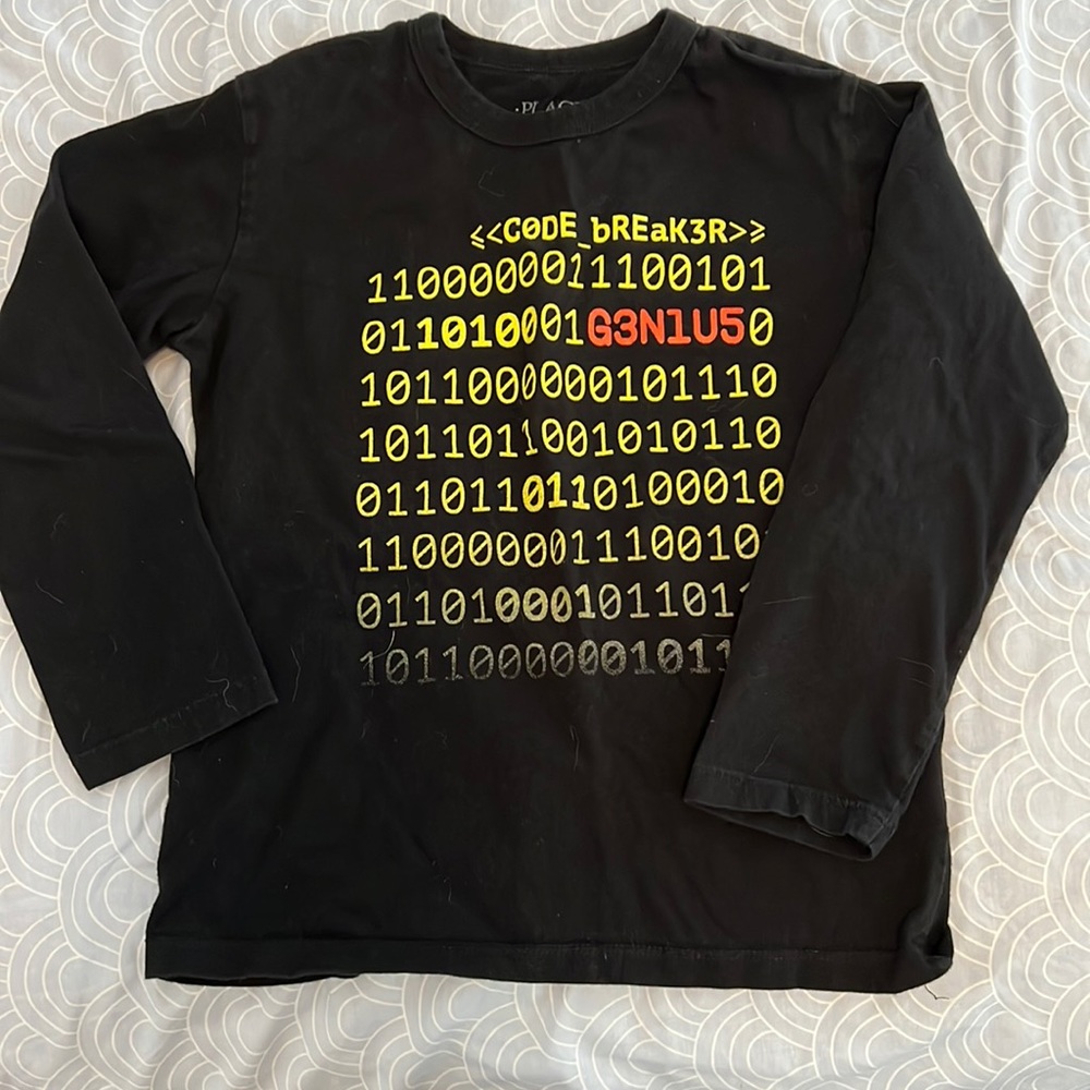 Boys Children’s Place Black Long Sleeve TShirt